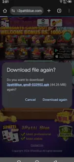 3patti blue apk file download guide
